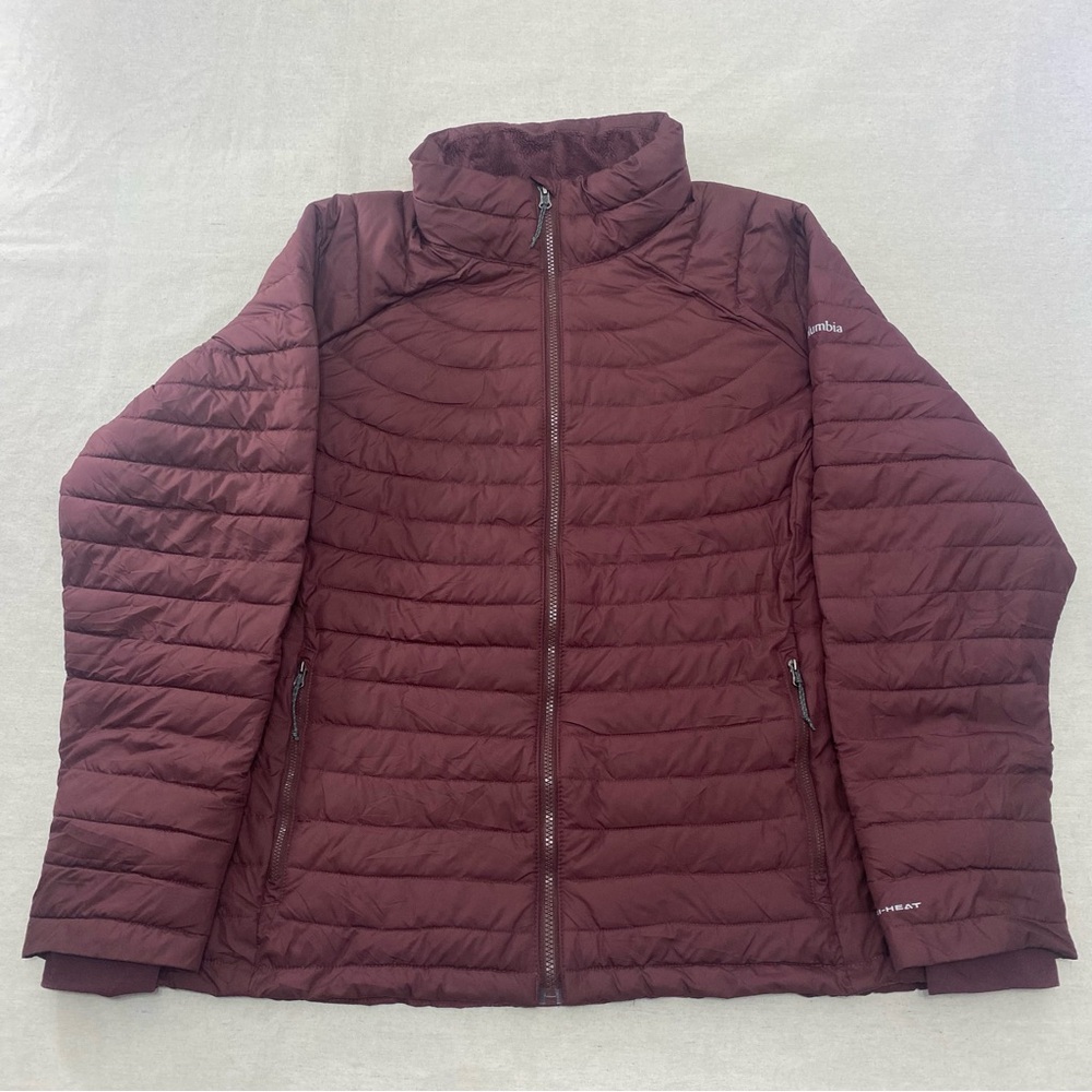 Columbia Women's White Out II Omni Heat Jacket Purple Plum XW0677-616 Size 2X